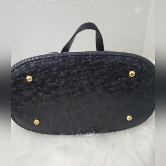 MCM Black Leather with Gold Hardware and Decoration Mini Handbag- EUC - COA - Picture 6 of 16